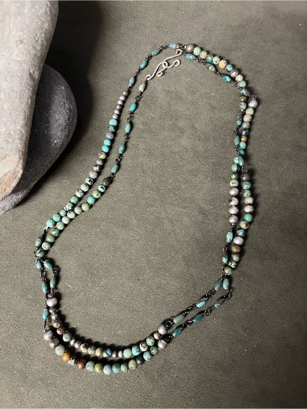 Sundance Turquoise Beaded Multi-Strand Necklace